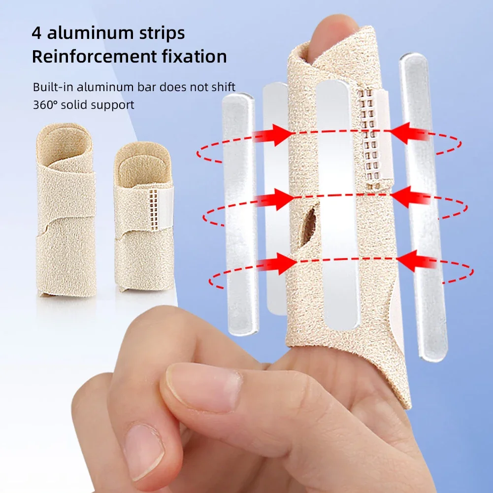 Pain Relief Trigger Adjustable Finger Fixing Splint Straighten Brace Sprain Dislocation Fracture Finger Splint Corrector Support