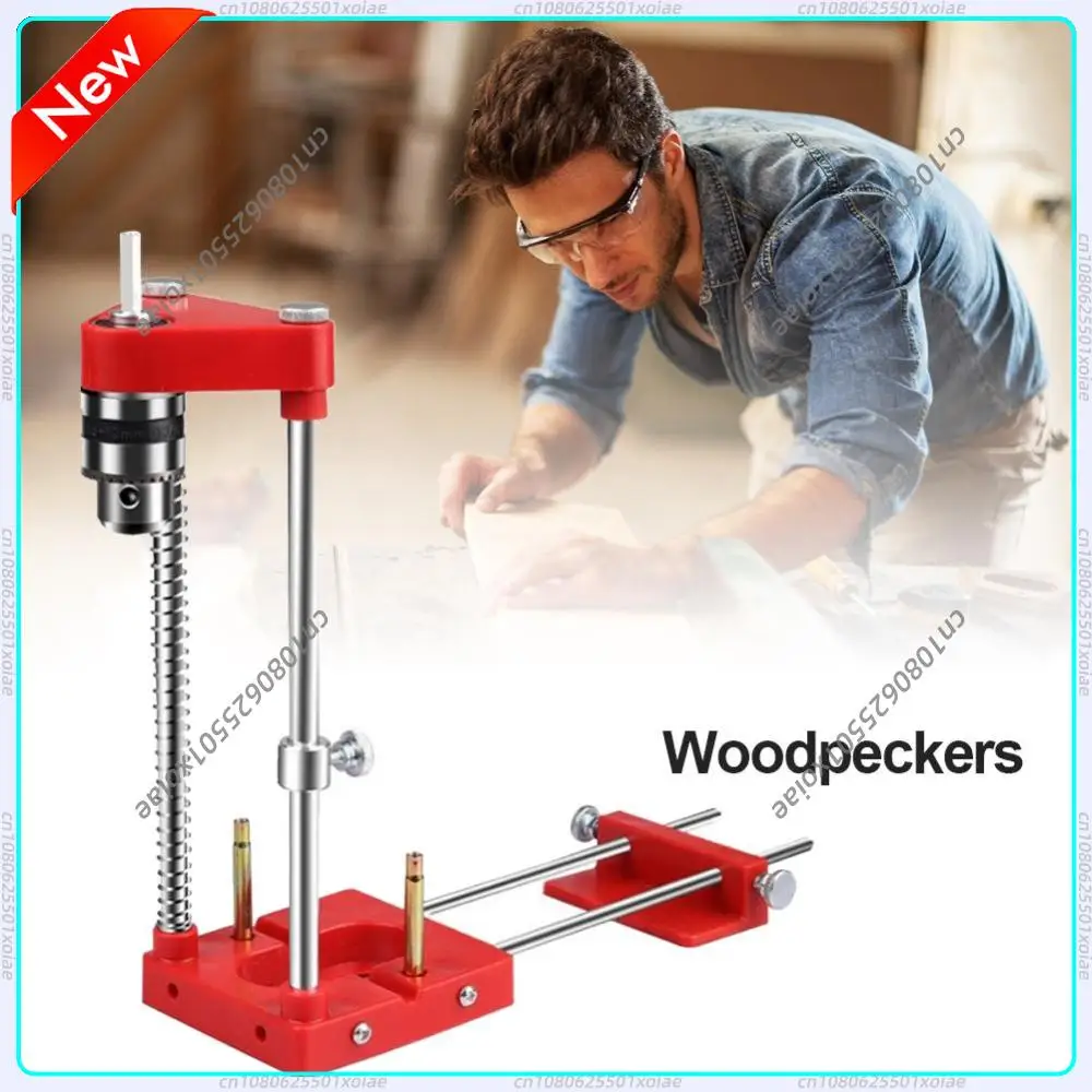

2021 1pcs Woodworking Drill Locator Red Adjustable Drilling More Accurate Drilling Template for Woodworking Locator