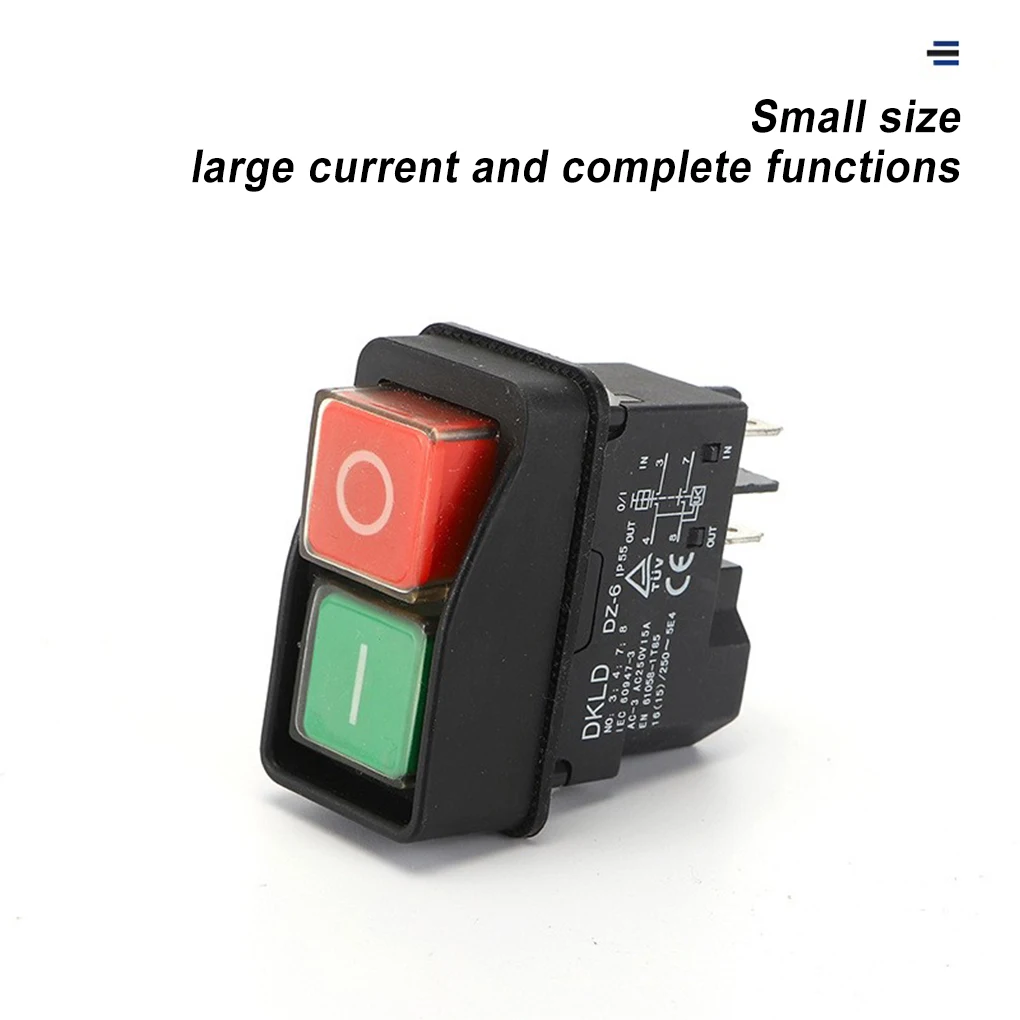 Push Button DZ6 Overload Protection Waterproof Magnetic Electromagnetic switch Safety Switches Blender Starter DKLD DZ-6 Leg