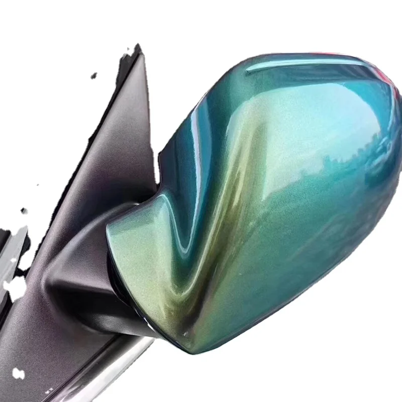 

Warranty Low Tack High Flexible Light Green Glossy Chameleon Metallic Electro Magi Green Car Sticker Vinyl