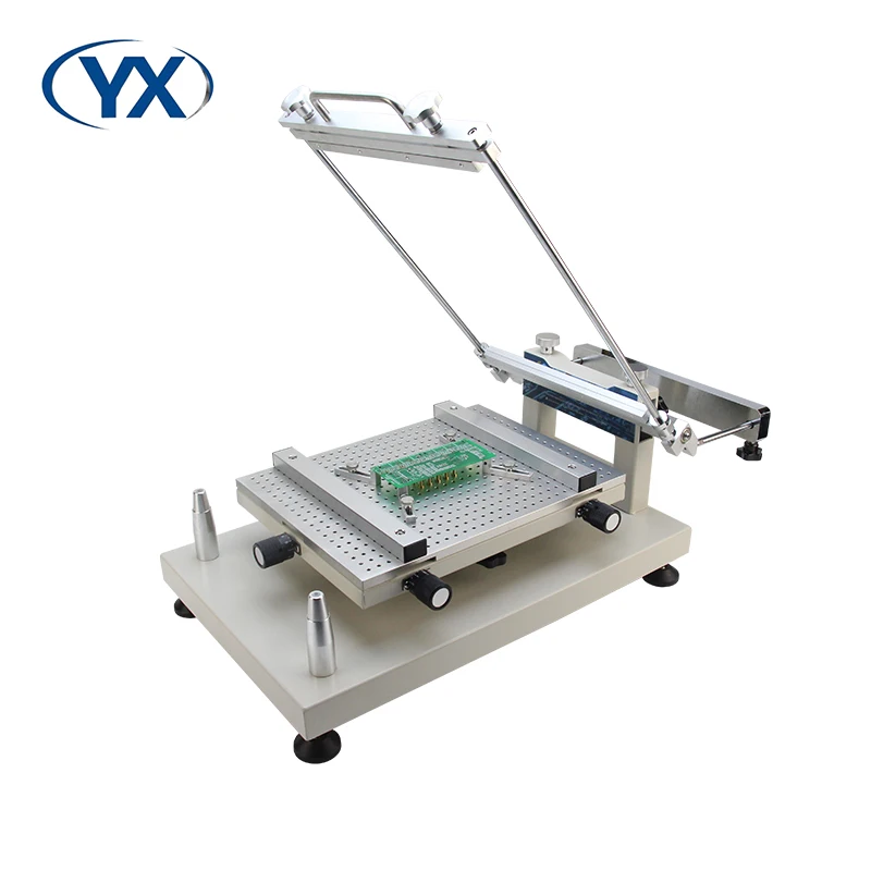 

Desktop Frameless PCB Solder Paste Stencil Printer YX3040-F 30x40cm for PCB Assembly Support Frameless Stencil