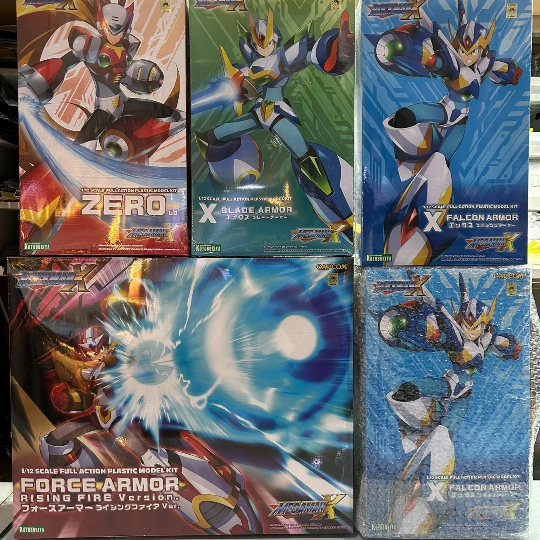 

New Genuine 1/12 Rockman X Mega Man X Falcon Armor Plastic Model Kit Anime Figure Model Toy