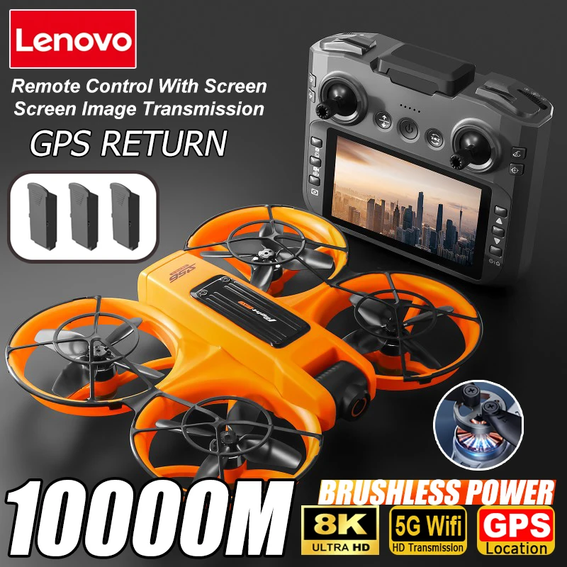 Lenovo S156 GPS-Drohne 8K Luftaufnahme HD 360 °   Weitwinkel-Doppelkamera 5G WLAN Bürstenloser Motor Intelligente Hindernisvermeidung GPS-Drohne