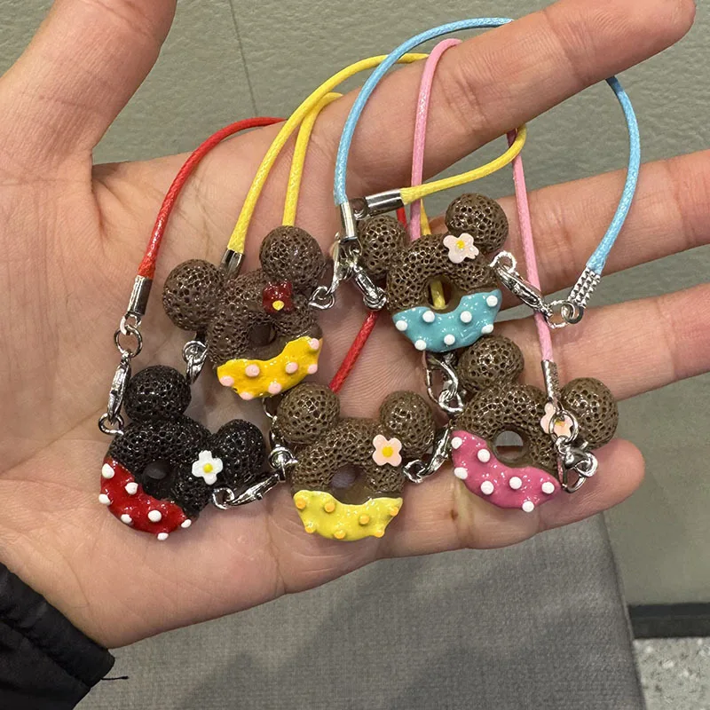 

15cm/17cm Labubu Doll Accessories - Mini Donut Charms & Adorable Crossbody Plush Pendant Decor