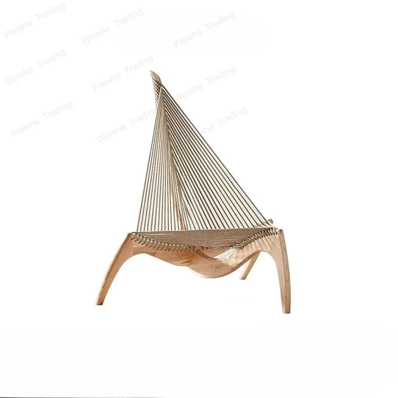 

Ultralight Lazy Living Room Chairs White Comfy Modern Nordic Chairs Lounge Relax Wooden Salon Home