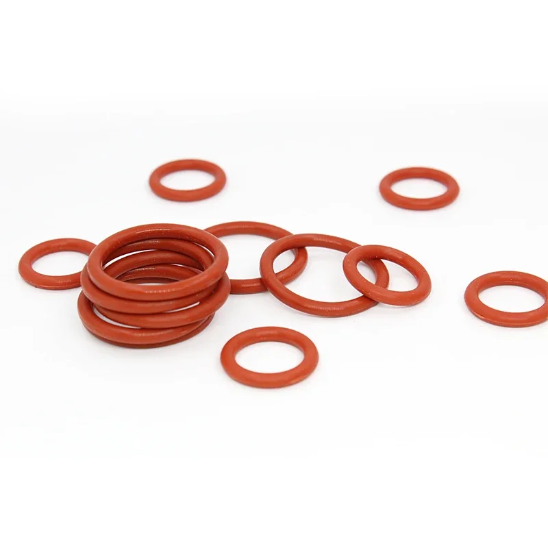 ความหนา CS1.5mm สีแดง VMQ ยางซิลิโคน O-แหวนซีลปะเก็นเครื่องซักผ้าอุณหภูมิกันน้ําแหวนซิลิโคนอ่อนนุ่ม