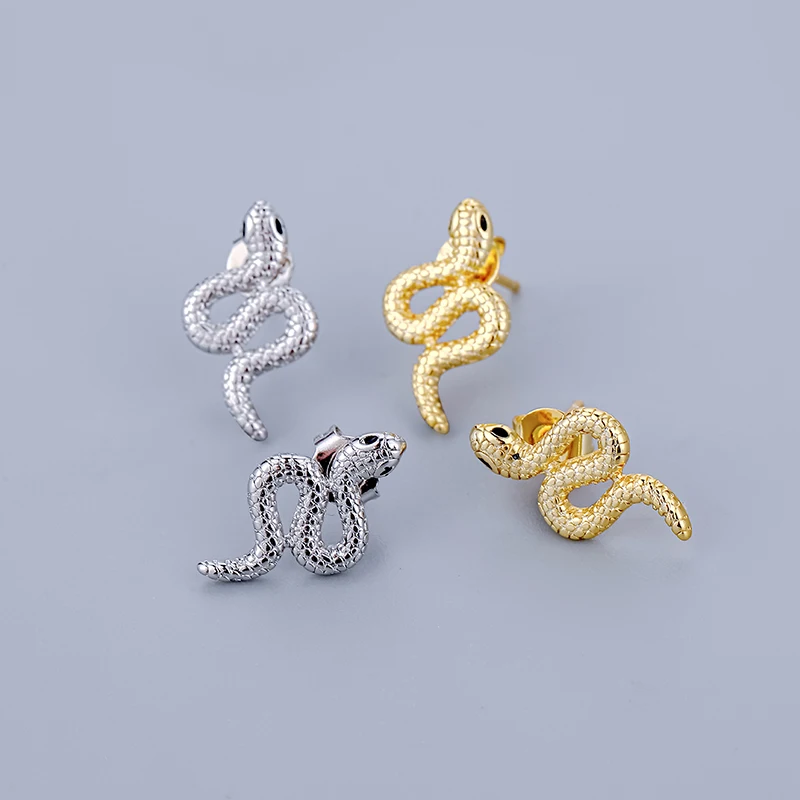 ANENJERY Trend Exaggerated Snake Earrings Luxury Earrings For Women Jewelry Accessories Wholesale