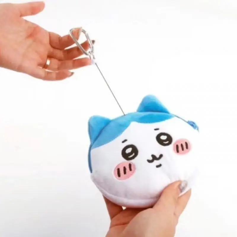 

Kawaii Miniso Chiikawa Earphone Bag Hachiware Usagi Cute Anime Girl Plush Storage Bag Girl Festival Gift