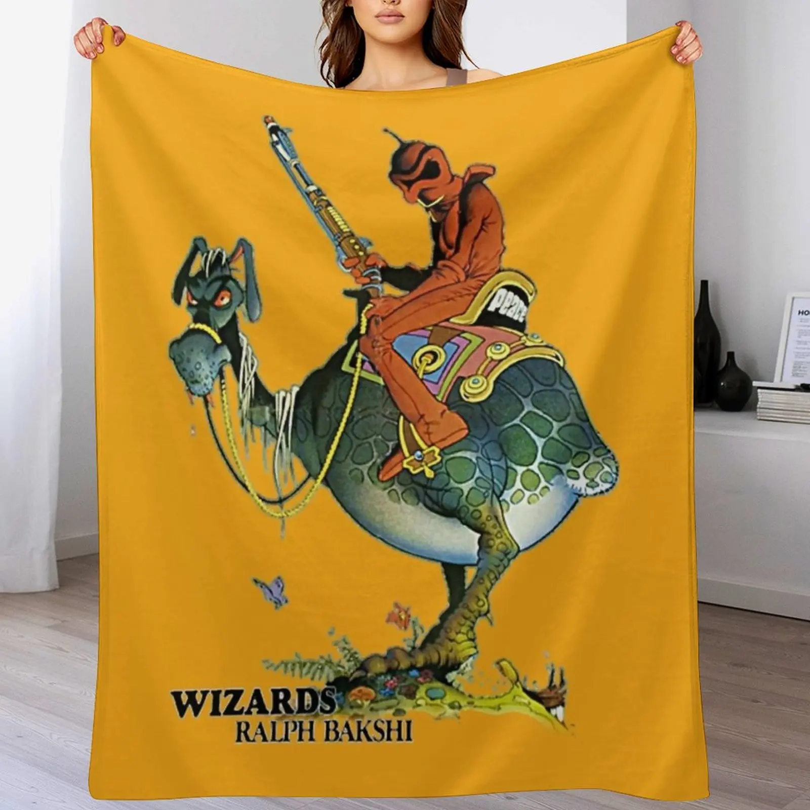 Ralph Bakshi's Wizards, 1977 Throw Blanket Quilt Tourist Furry Custom Blankets