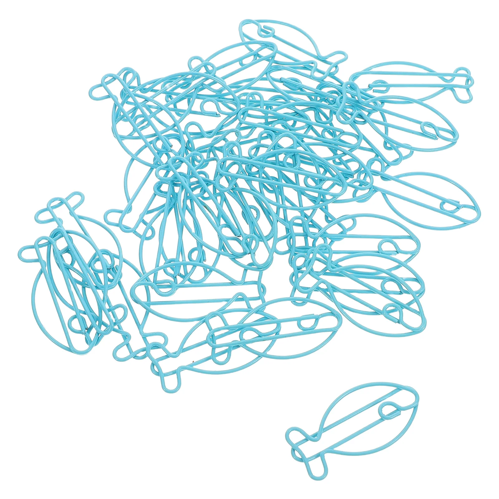 30Pcs Creative Fish Shaped Paper Clips Metal Clips Decorative Organizing Office School Documents Animal Design