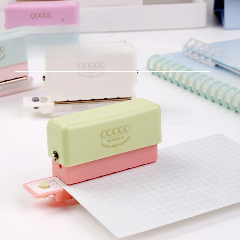 Multi Hole Student Office Specific Loose Leaf Punching and Binding Book, Mini Five Hole Punching Machine