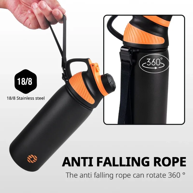 Fjbottle Thermos Bottles Large Capacity Vacuum Flask with Magnetic Lid Stainless Steel Outdoor Sports Water Bottle Insulated Cup