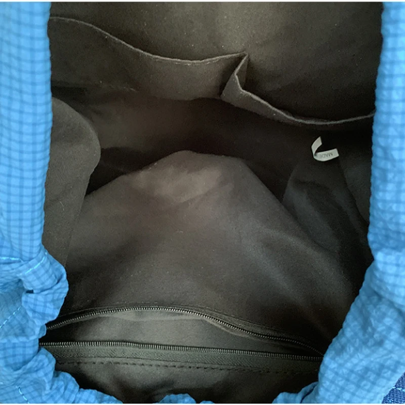 Повседневный женский рюкзак большой емкости, модный школьный рюкзак унисекс со складками, тканевая сумка, корейский дорожный рюкзак 2025