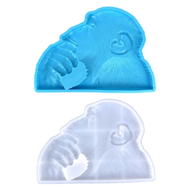 Artistic Ape Gypsum Mold Exquisite Figurine for Crafting and Stylish Room Accent Beautifully Crafted 3D Monkey Figures