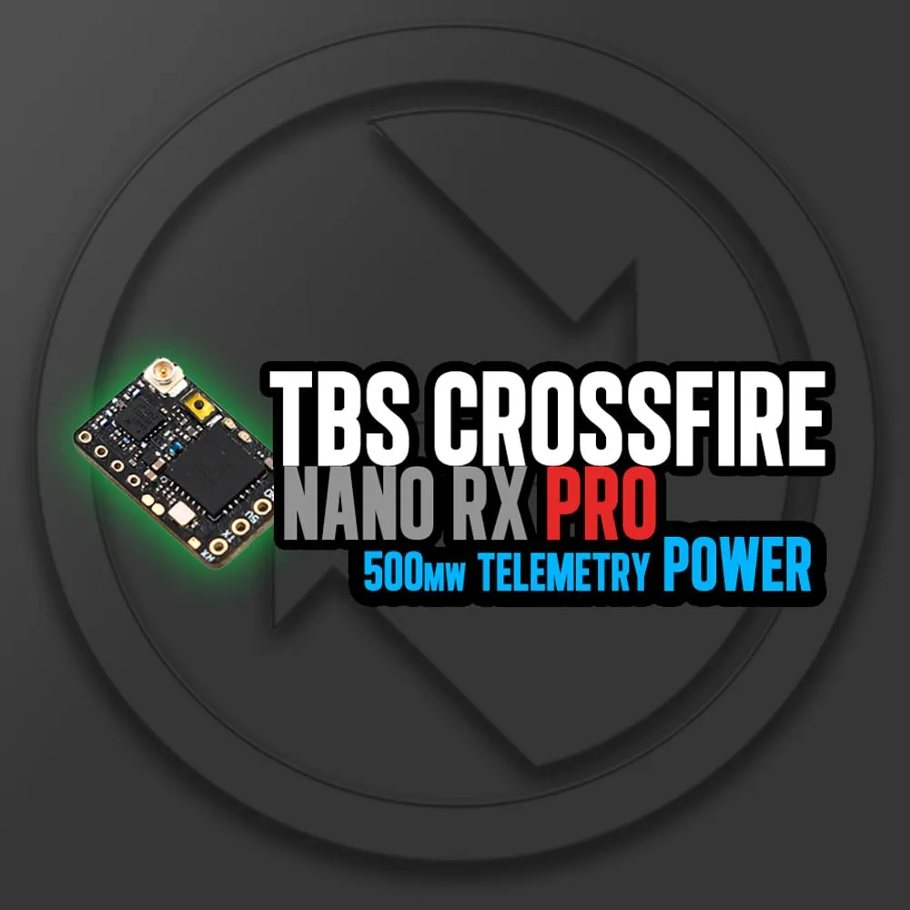 

Original TBS CROSSFIRE NANO RX PRO RECEIVER 500mW Power 915/868Mhz 50KM Long Range Radio system For RC Drone