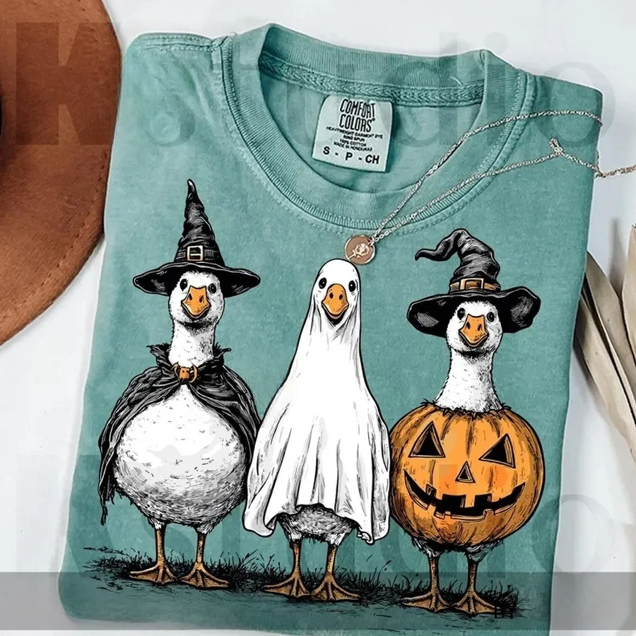 الرجعية هالوين بو شبح أوزة DIY بها بنفسك الحديد على نقل الحرارة ملصق مائي تي شيرت بلوزات المخدة حقيبة الملابس ديكور الحفلات