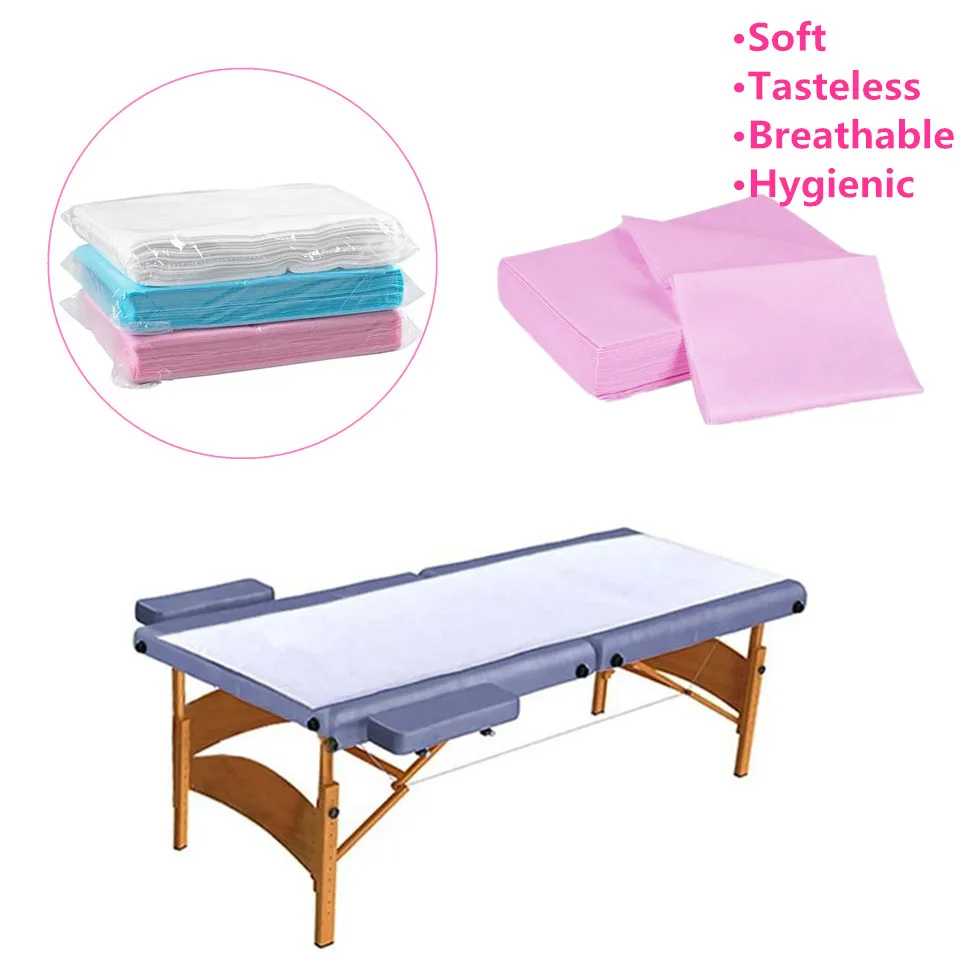 10/20/50pcs Disposable Beauty Salon Bed Sheets No-Woven Material Eyelash Extension Bed Table Cover Travel Clean Tool 180*80cm