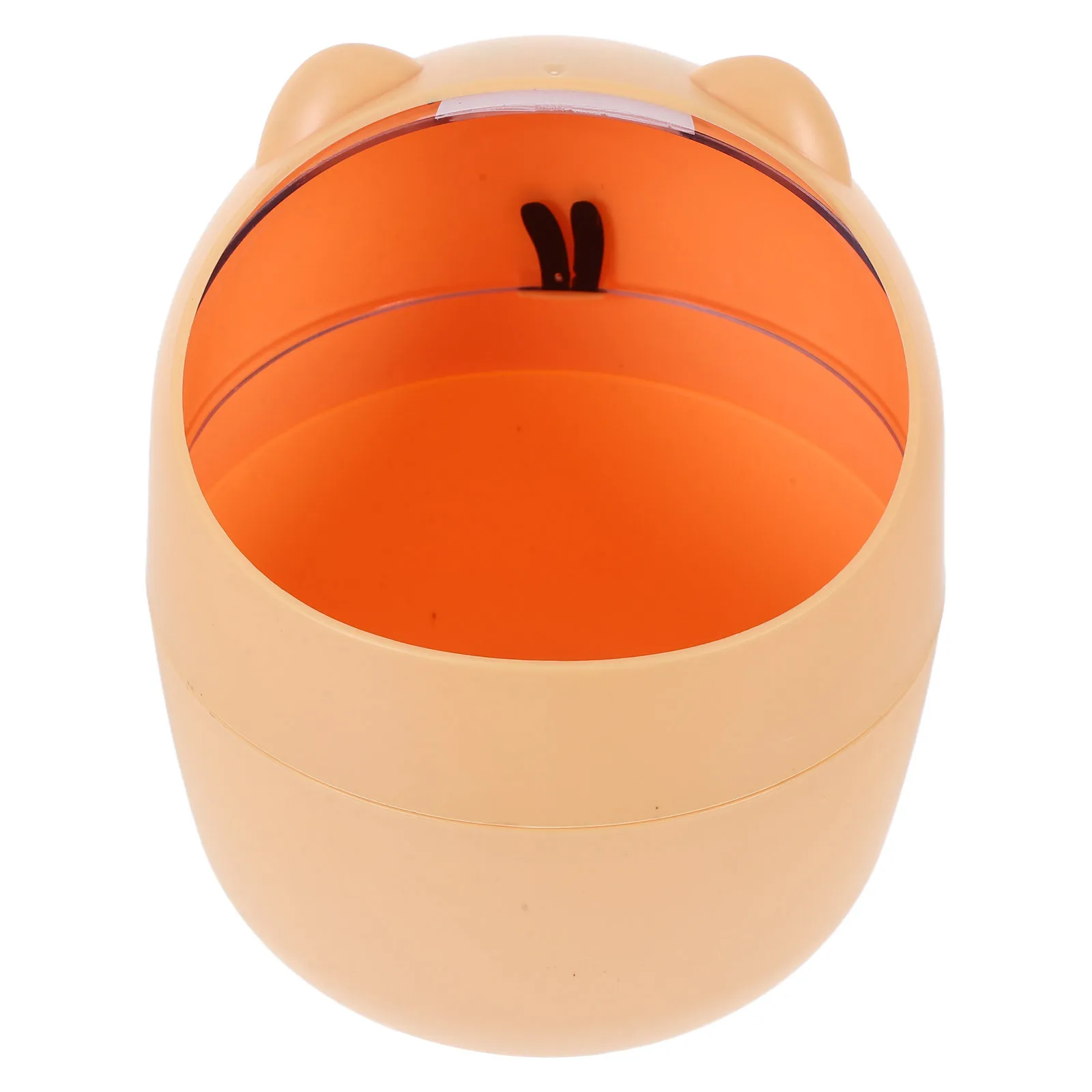 

1 pc Mini Trash Can Lovely Desktop Waste Bin For Office Kitchen Bedroom Plastic Garbage Container With Lid Cartoon Storage