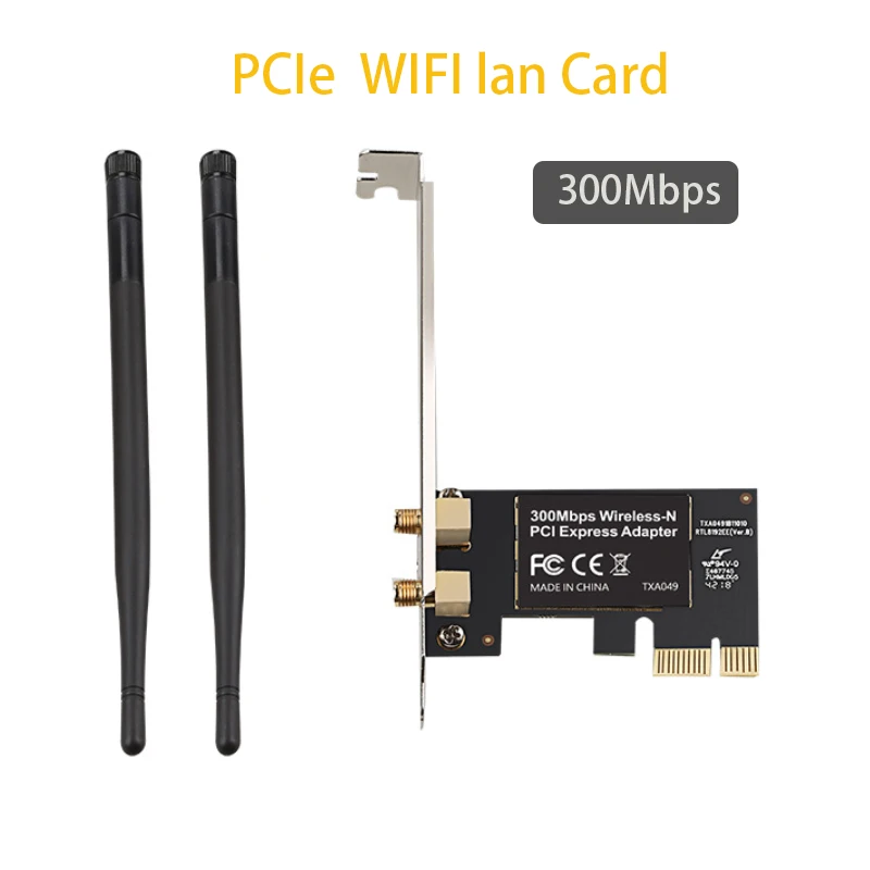 Wifi analog AP transmission Game PCIE Card 300Mbps wifi receiver Wireless LAN card Dual frequency Network Card Desktop computer