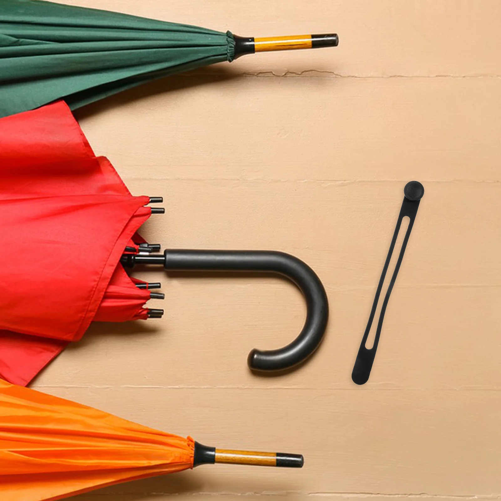 

Silicone Umbrella Straps Black Adjustable Cable Ties For Bundling Storage Organizer Retainer Cord Fasteners Holders