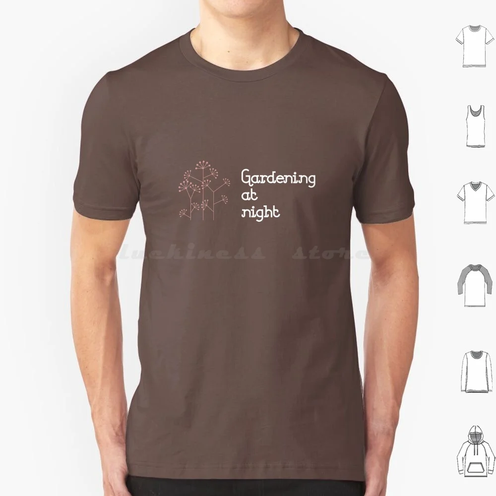 Gardening At Night White T Shirt Cotton Men Women Diy Print Gardening At Night Rem R E M Murmur 80S 90S Pop Athens Georgia