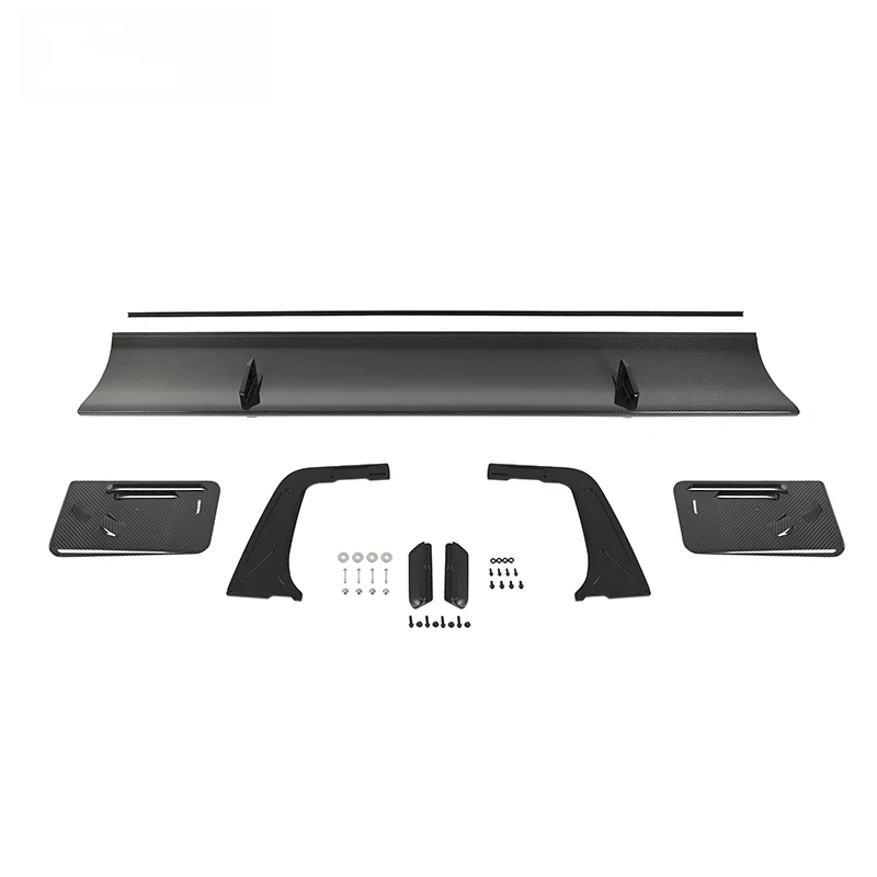 High Quality V1 Style Dry Carbon Fiber Fixed Rear Spoiler Universal Auto Modification Accessories