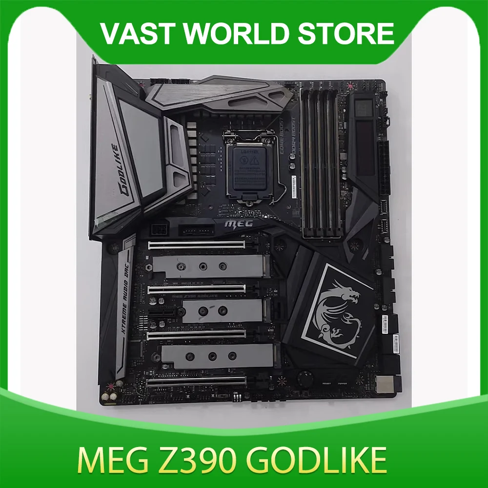 

Для материнской платы MSI интерфейс LGA1151 Оснащен трех слотами M.2 Функция ЦАП Extreme Audio MEG Z390 GODLIKE