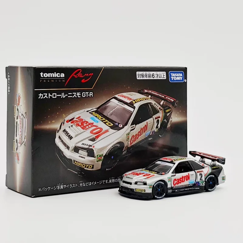 

In Stock Original TOMICA Premuim Racing Series Nissan GTR R34 Die Casting Alloy Car Model Collection Surprise Toys Car Model