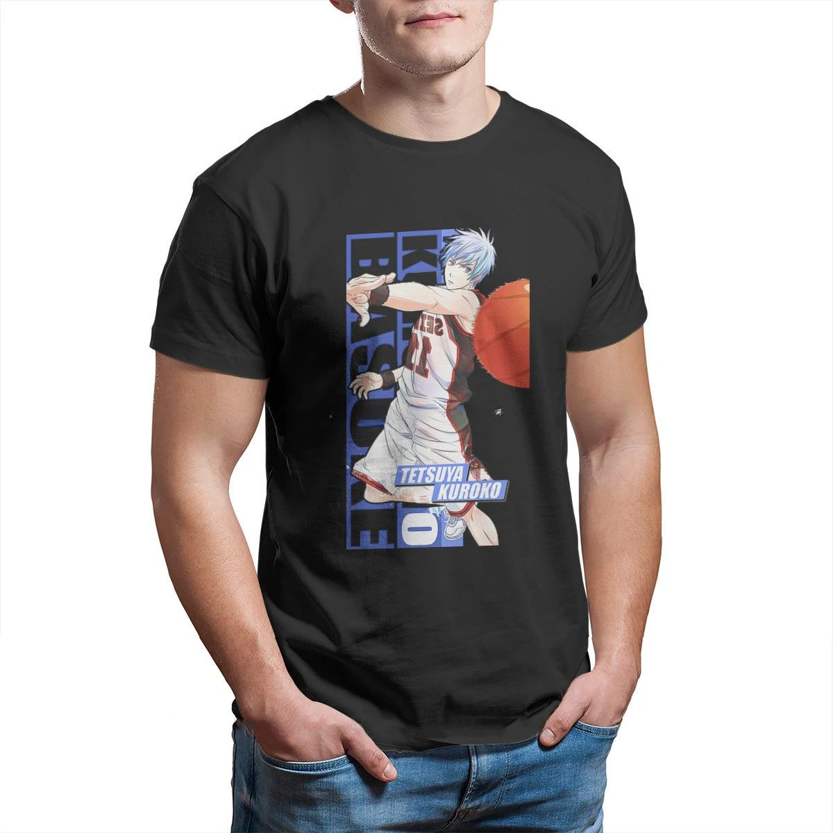 Kuroko No Basket Sports Anime Series Road to Last Game Homme Tshirt Tees Fashion T Shirt Tees Cotton Oversized Short Sleeve