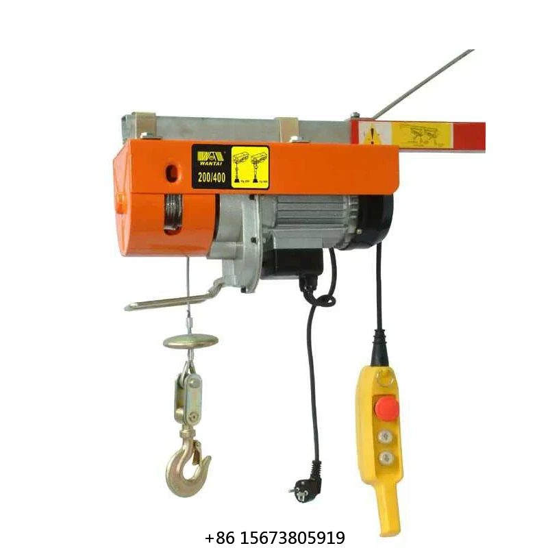 

Электрическая мини-лебедка 110В/220В/440В, грузоподъемность 500 кг, стальная, для кранов
