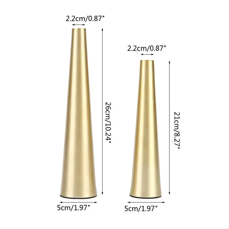 77 vaso metallo nordico oro/vasi fiori piccoli neri Contenitore floreale per decorazione del centrotavola da tavolo