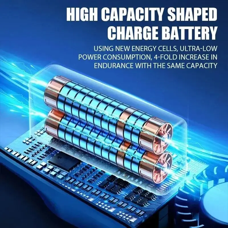 Portable neck fan, cooling neck fan, portable rechargeable, powered by 5200mAh battery, 4-speed hands-free bladeless neck fan, U image 2