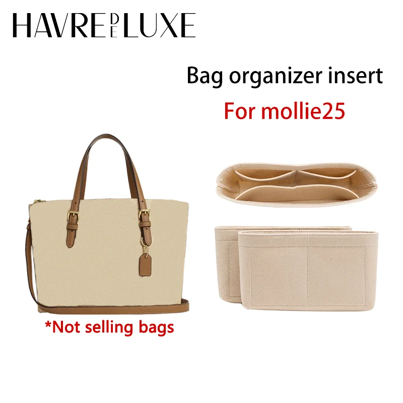 Сумка-органайзер, вставка для женской сумки Mollie 25, модная прочная сумка для хранения, внутренняя модификация, аксессуары для сумки