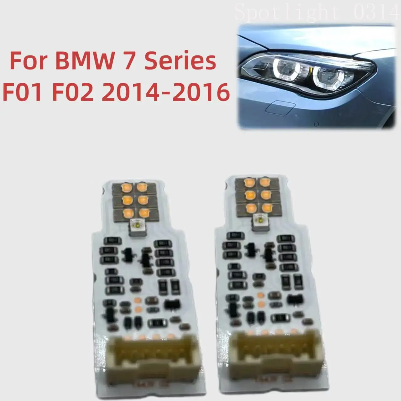 

For BMW 7 Series F01 F02 2014-2016 LCI White Light Turn Signal Light DRL LED Board 63117339055 63117339056 Car Accessories