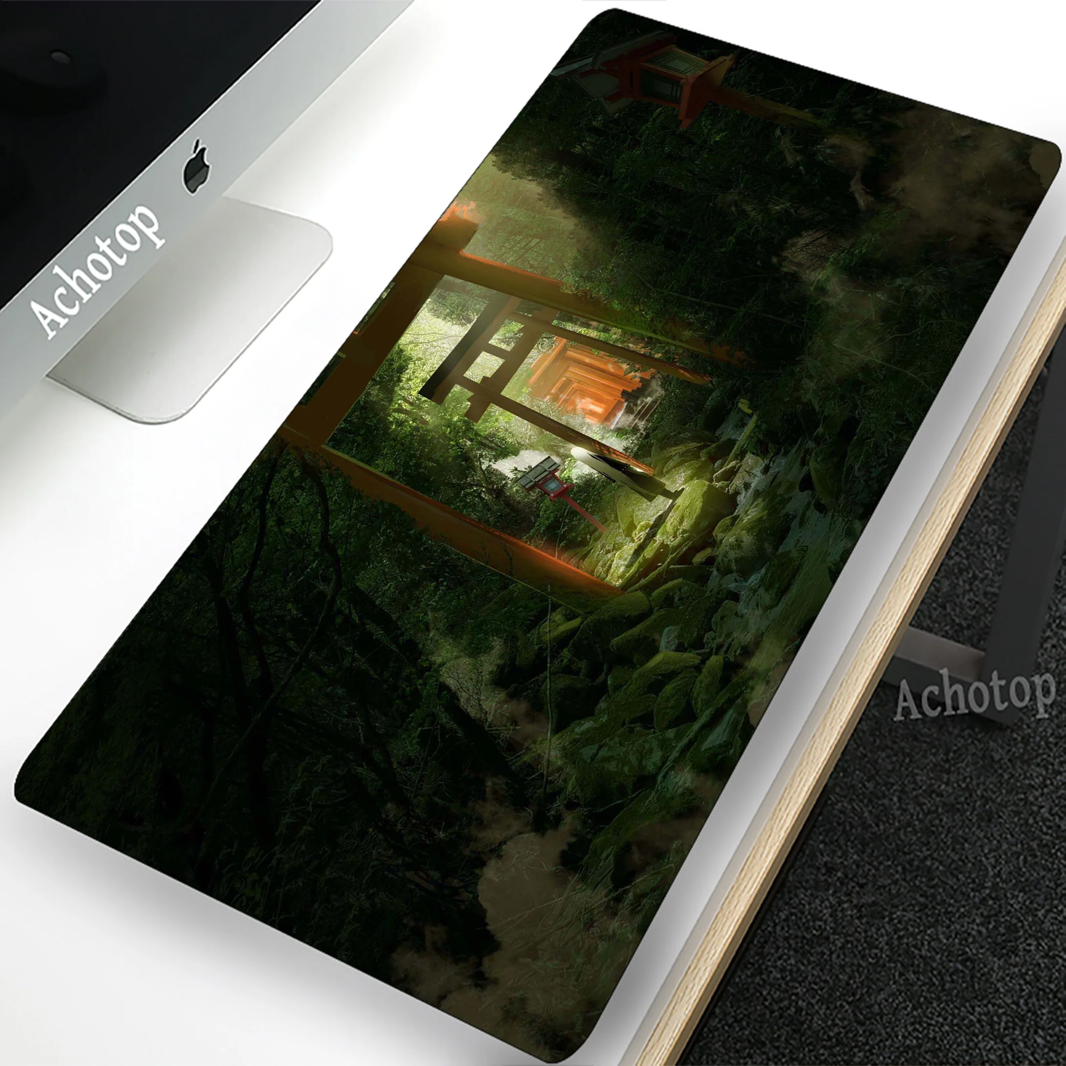 

Japanese Landscape Gamer Mousepad Large Gaming Mouse Pad Computer Notebook Keyboard Pads Locking Edge Mouse Mat XXL Desk Mat