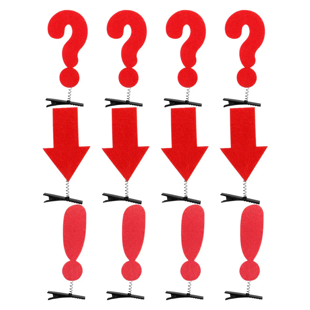 

12 шт., заколки для волос с изображением символа, заколки для девочек, аксессуары с героями мультфильмов, красные заколки для волос, форма стрел, прически