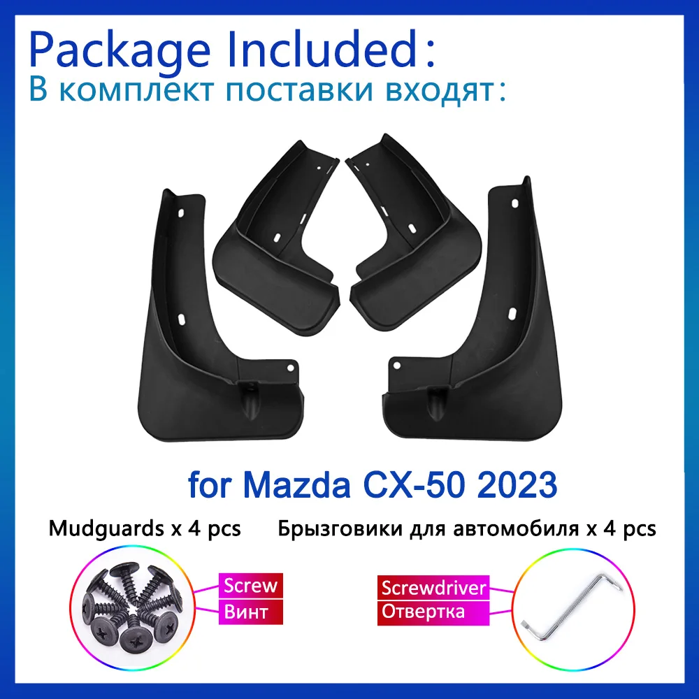 For Mazda CX-50 CX50 CX 50 2023 2024 Accessories Mudflap Car Front Wheel Mudguard Splash Auto Front Mud Guard MudFlaps Sticker