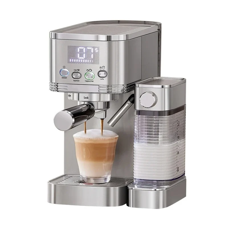 

Professional Semi-automatic LCD Display Stainless Steel Pre-heating 220V Espresso Coffee Machine