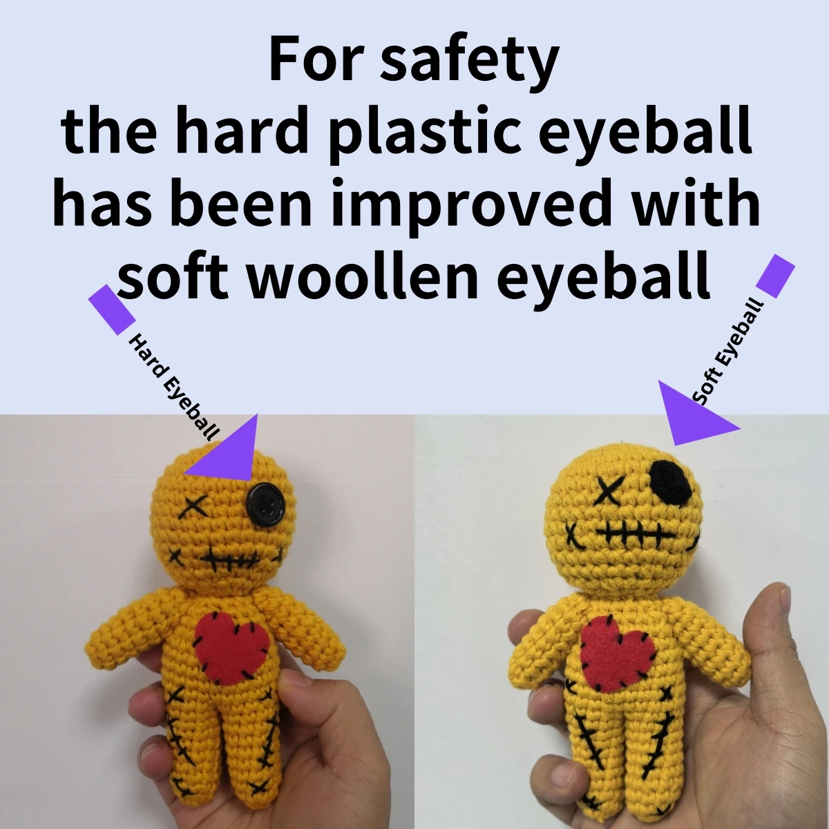 

Orange Scary Voodoo Doll Keychain Halloween Horror Party Decor Ghost Revenge Witchcraft Prop for Festive Atmosphere