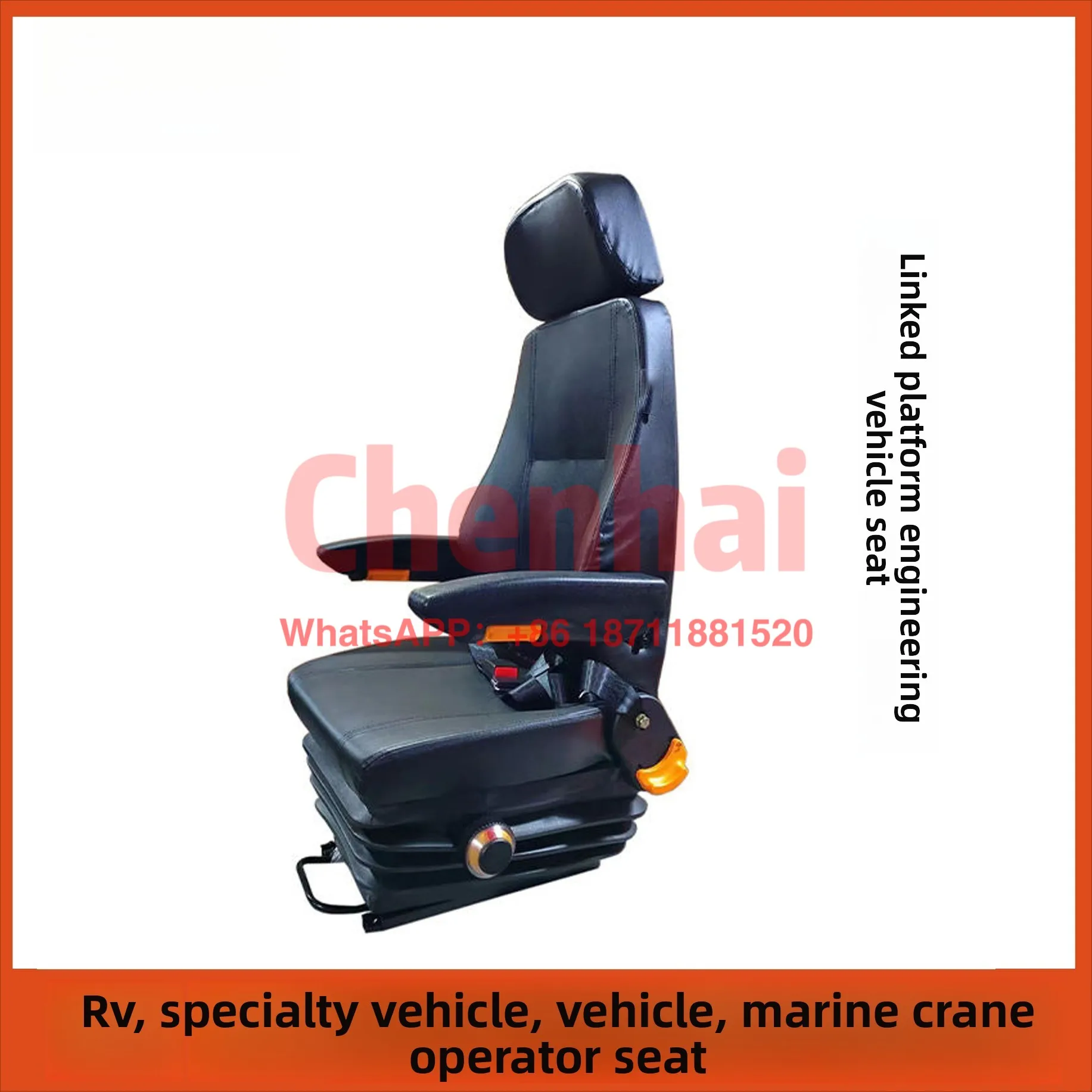 

Customized Crane Gantry Crane Mechanical Suspension Shock Absorption Driver Seat, Construction Machinery Linkage Table Door Lift