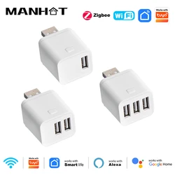 WiFi/Zigbee Smart Micro USB Adaptor Switch 5V Mini USB Power Adaptor Timing Charge Plug Work With Tuya Alexa Google Home Alice