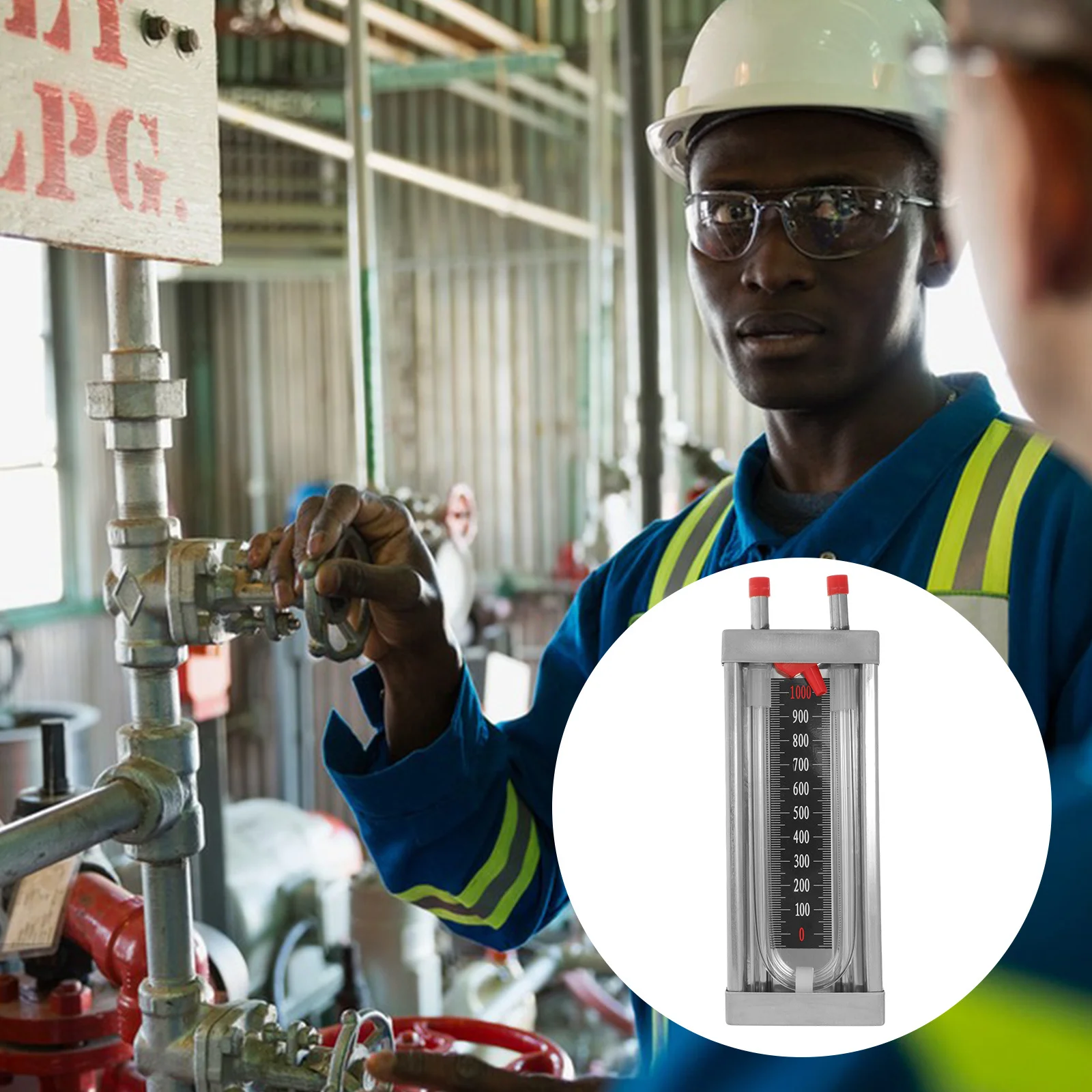 U Rohr Manometer 0-1000Pa Edelstahl Vakuum Manometer Für Labor Hause Hohe Genauigkeit Wasser Säule Sensor