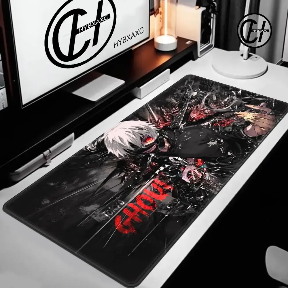 Anime T-Tokyo G-Ghoul-s Mouse Pad Anti Slip Rubber Edge Locked Thickened Laptop Gaming Desk Mat