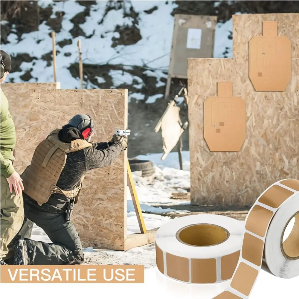 Self-Adhesive Square Target Pasters for Long&Short Range Shooting Range Targets Target Stickers Shooting Labels Outdoor