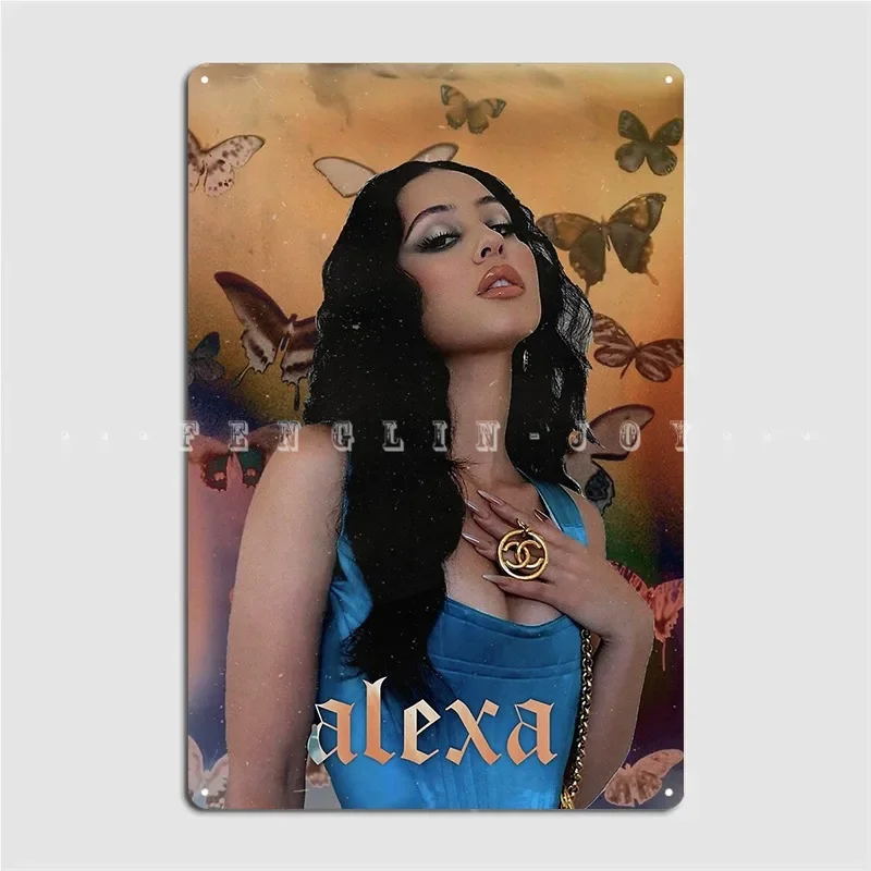 Alexa Demie Metal Sign Wall Pub Poster Club Bar Custom Tin Sign Posters