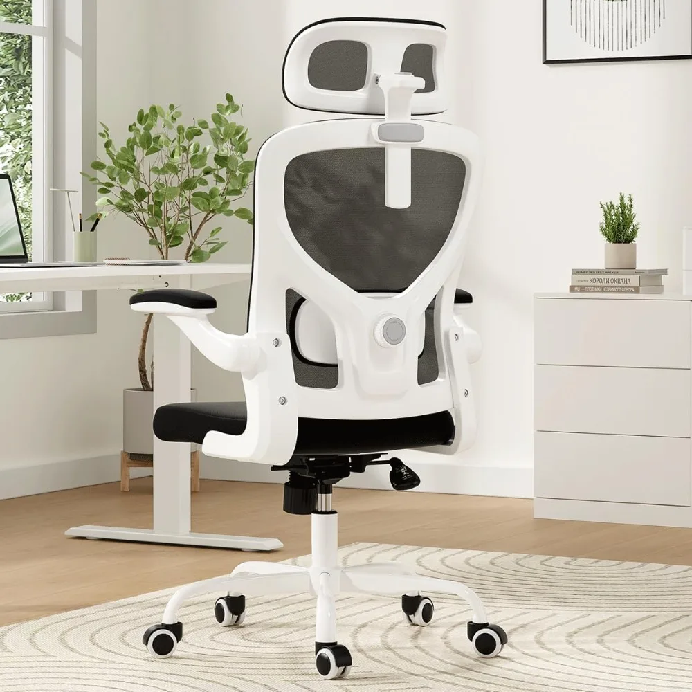 

Ergonomic Office Chair,Home Office Desk Chair with Adjustable Lumbar Support and Armrests,Comfy Computer Desk Chair
