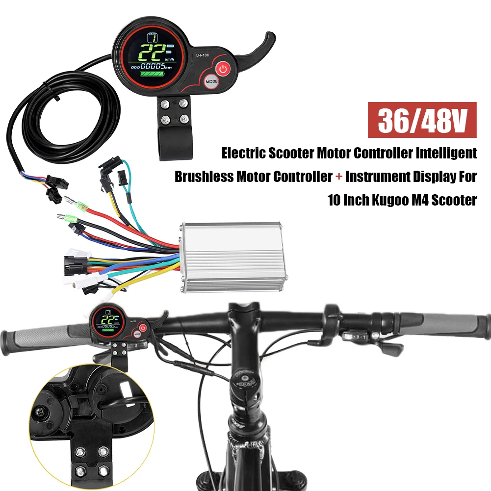 WSKEJI 36V Electric Scooter Aluminum Alloy Bicycle Brushless Speed Motor Controller Intelligent Bike Controller Parts