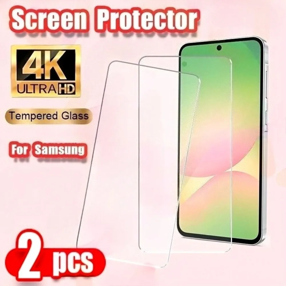 2 Stück Ultra HD gehärtetes Glas für Samsung Galaxy A16 A17 A25 A26 A35 A36 A56 Displayschutzfolie für Samsung A06 A15 A23 A33 A55 A73