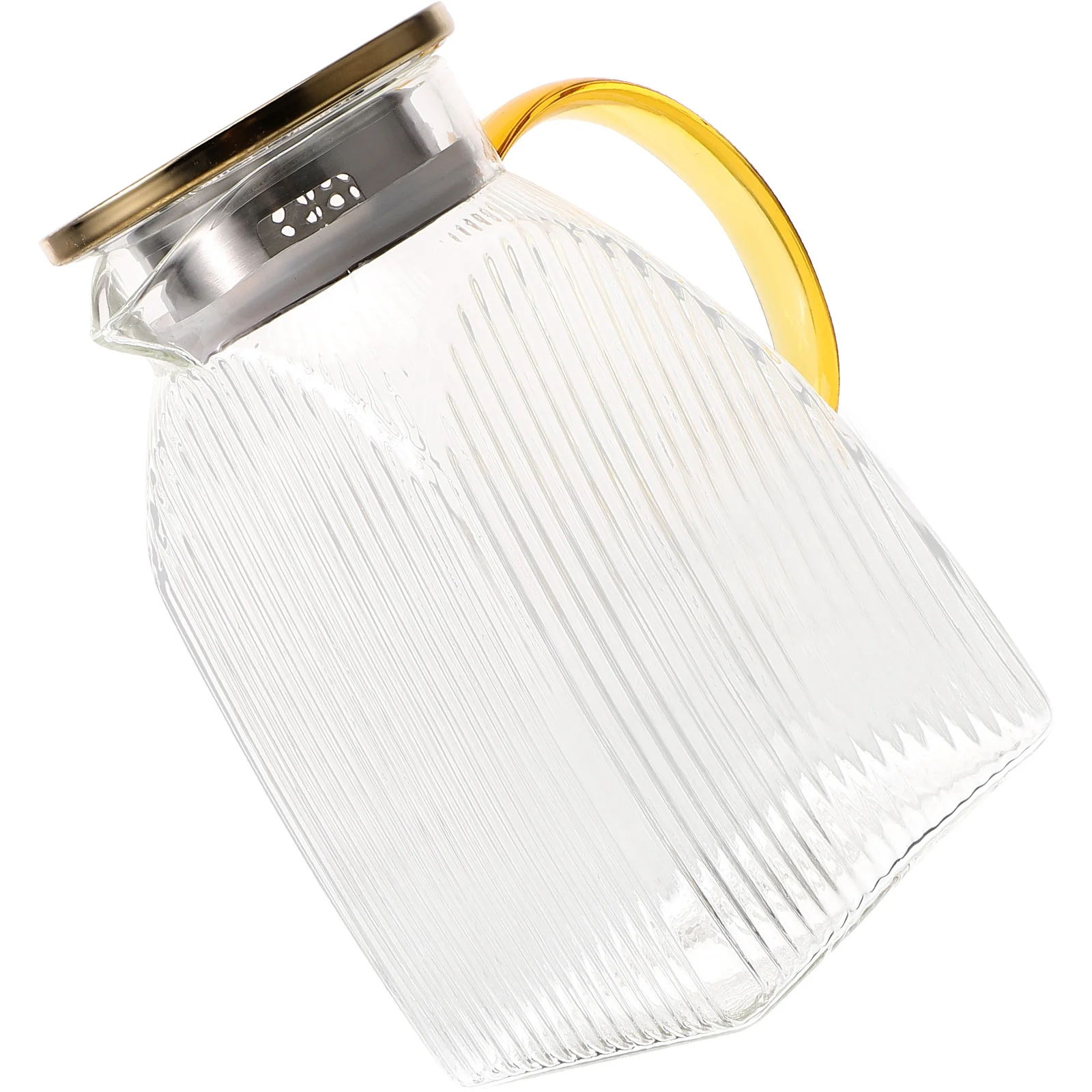 

Large Glass Water Pitcher Cold Beverage Jug Refrigerator Side Door Drink Container Heat-Resistant Practical Utility