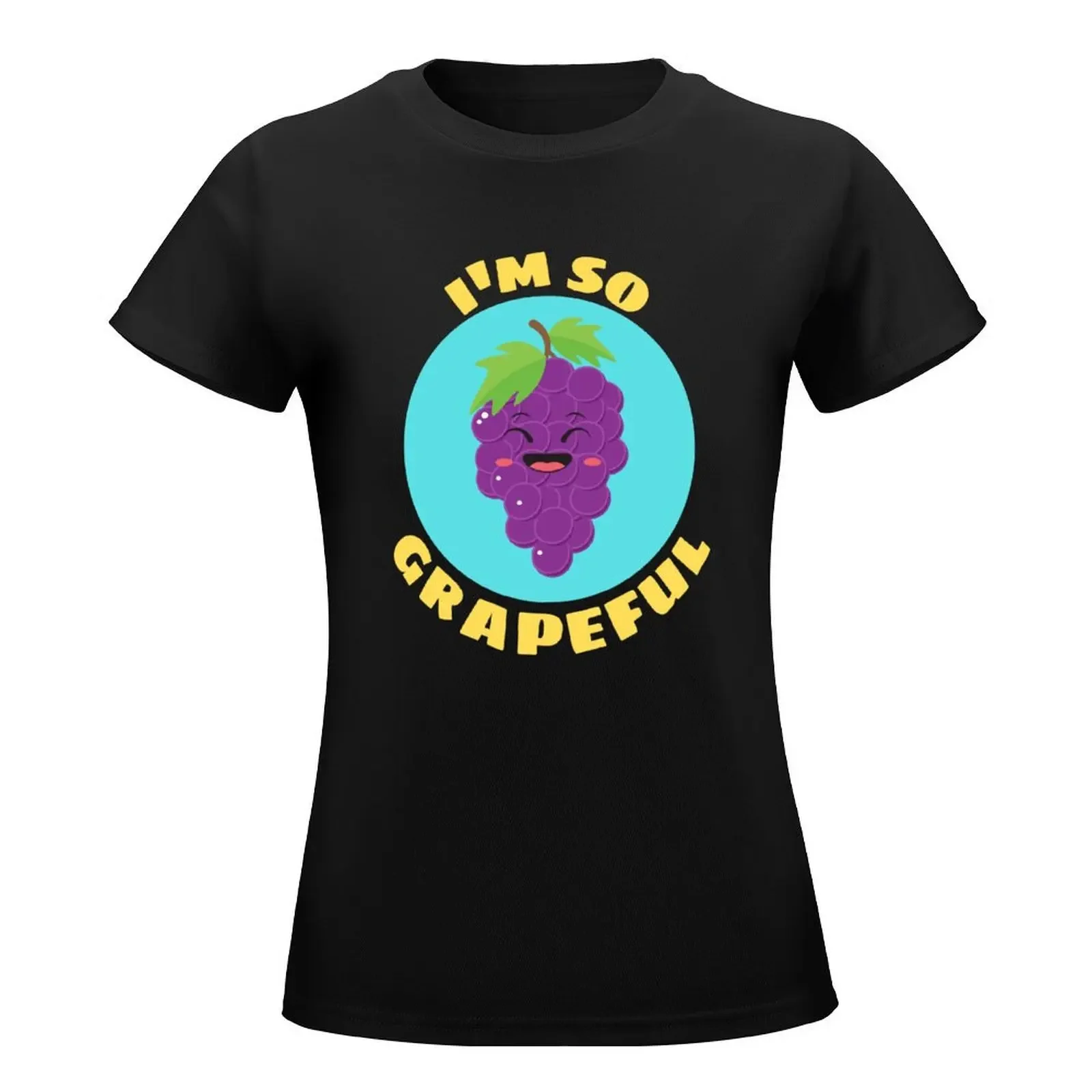 I'm So Grapeful | Grape Pun T-Shirt funny cute clothes Womens graphic t shirts